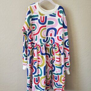LIKE NEW Hanna Andersson Girl Sweat Dress Multicolor